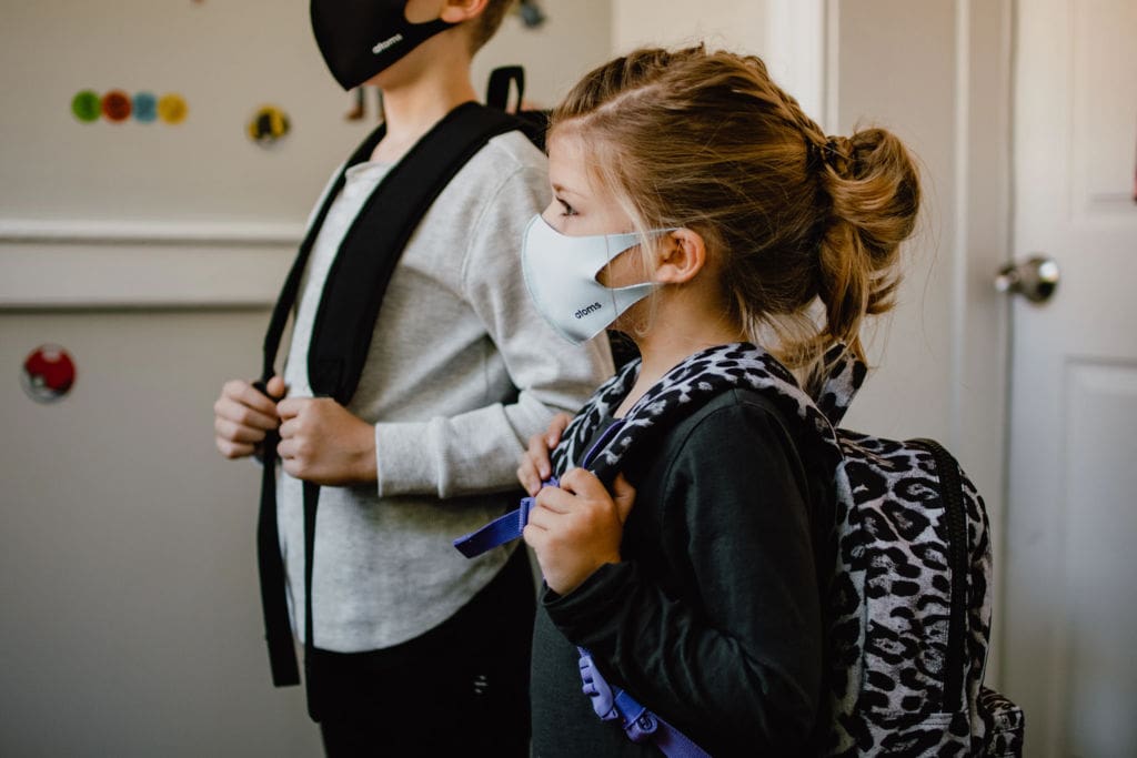 Will Hurd - Education. Kids in the protective face masks