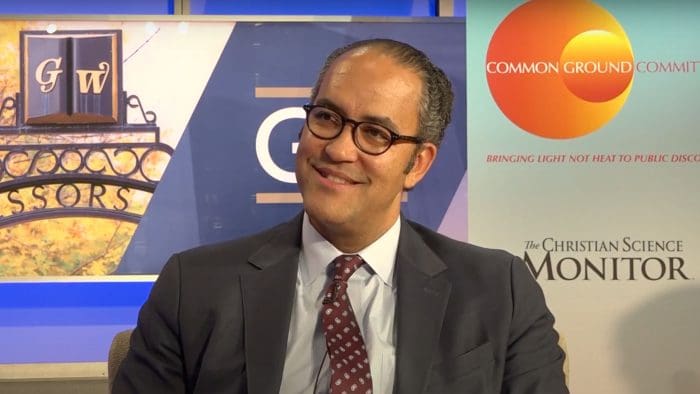 Will Hurd talking with Common Ground Committee CEO Bruce Bond on Solutions to Gun Violence